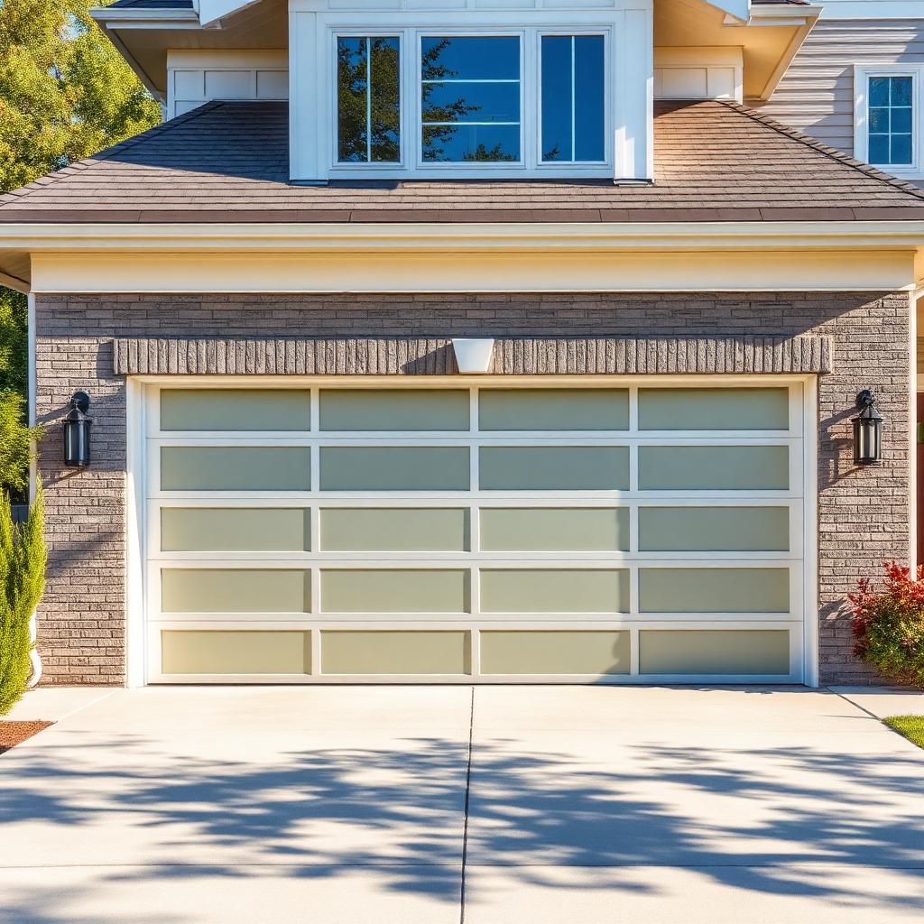 Beautiful aluminum garage door installation in Port Townsend home